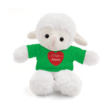 Personalized Heart Plush Animals