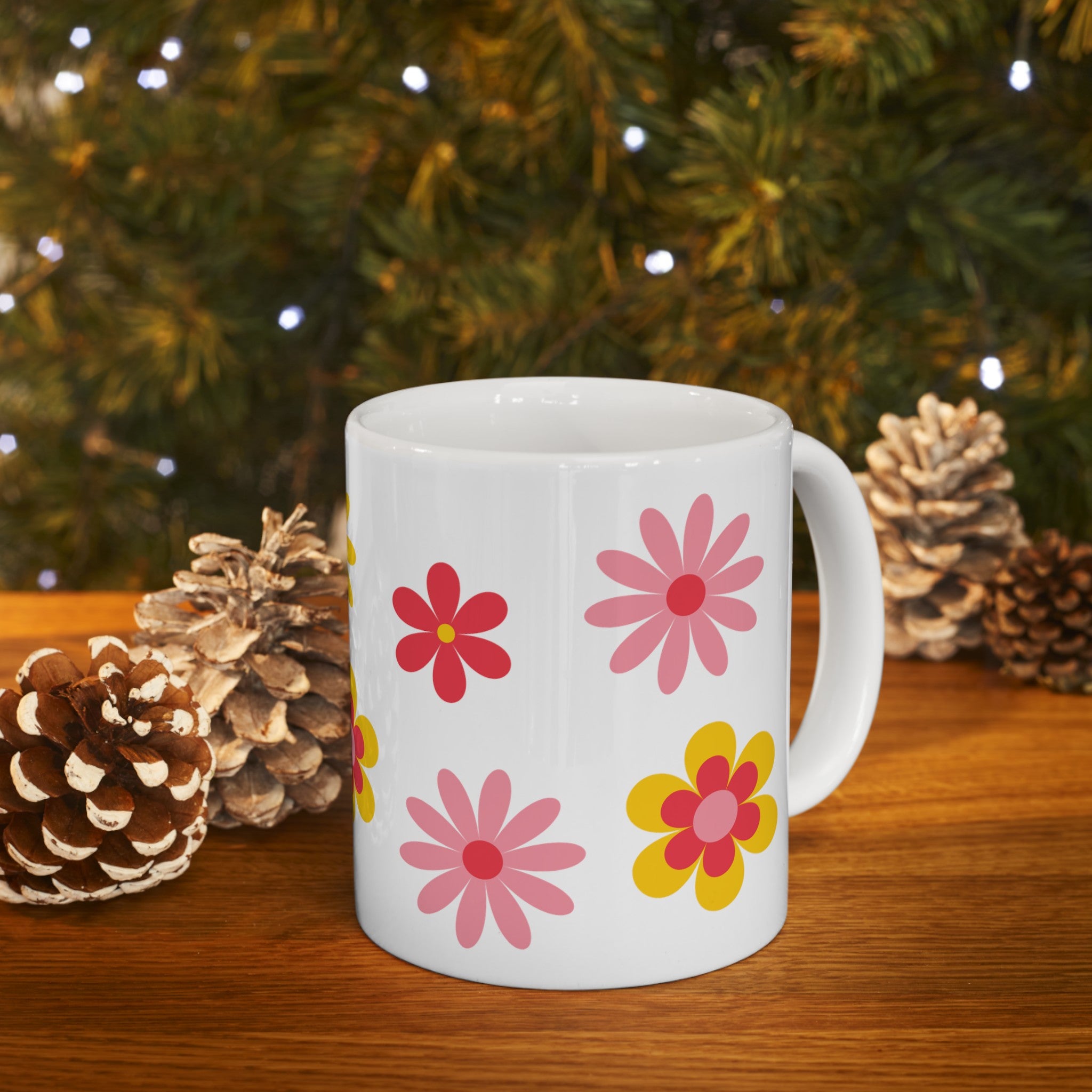 Retro Flowers Mug