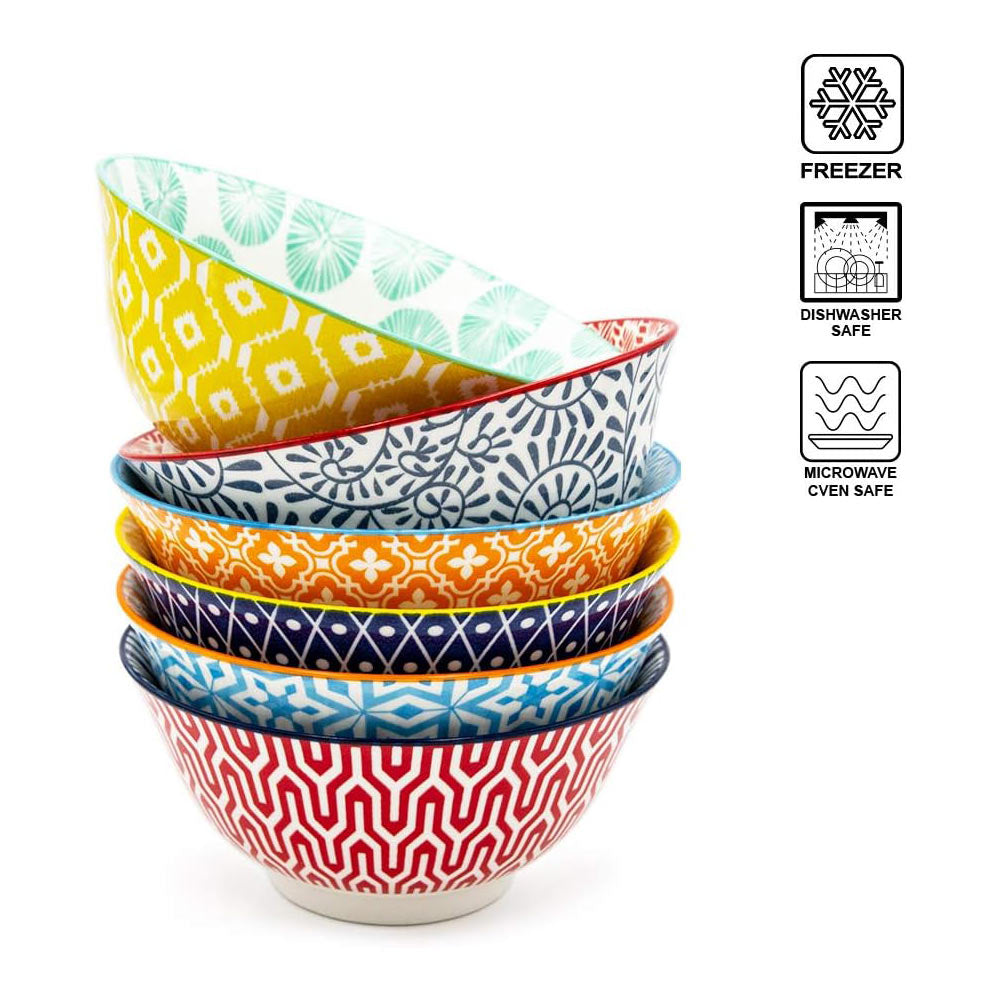 Ceramic Serving Bowls Set of 6