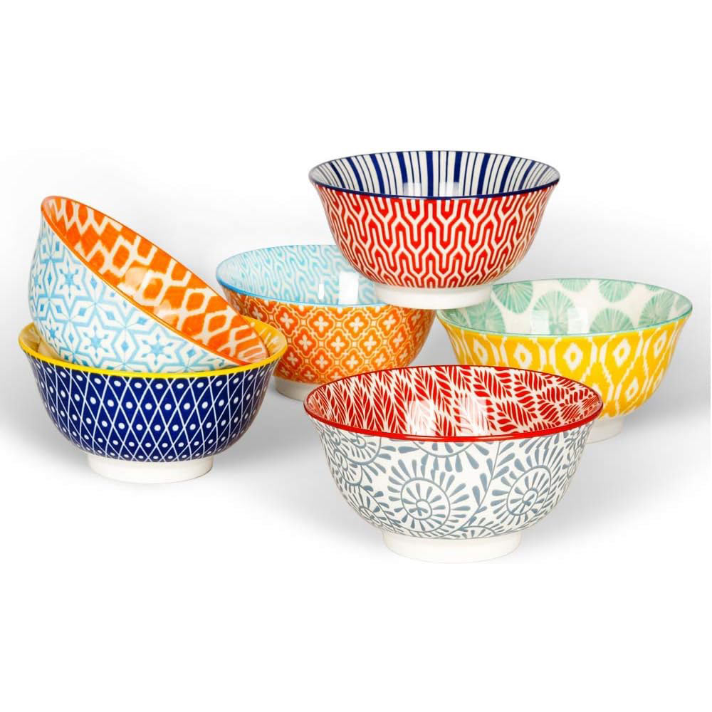 Ceramic Serving Bowls Set of 6