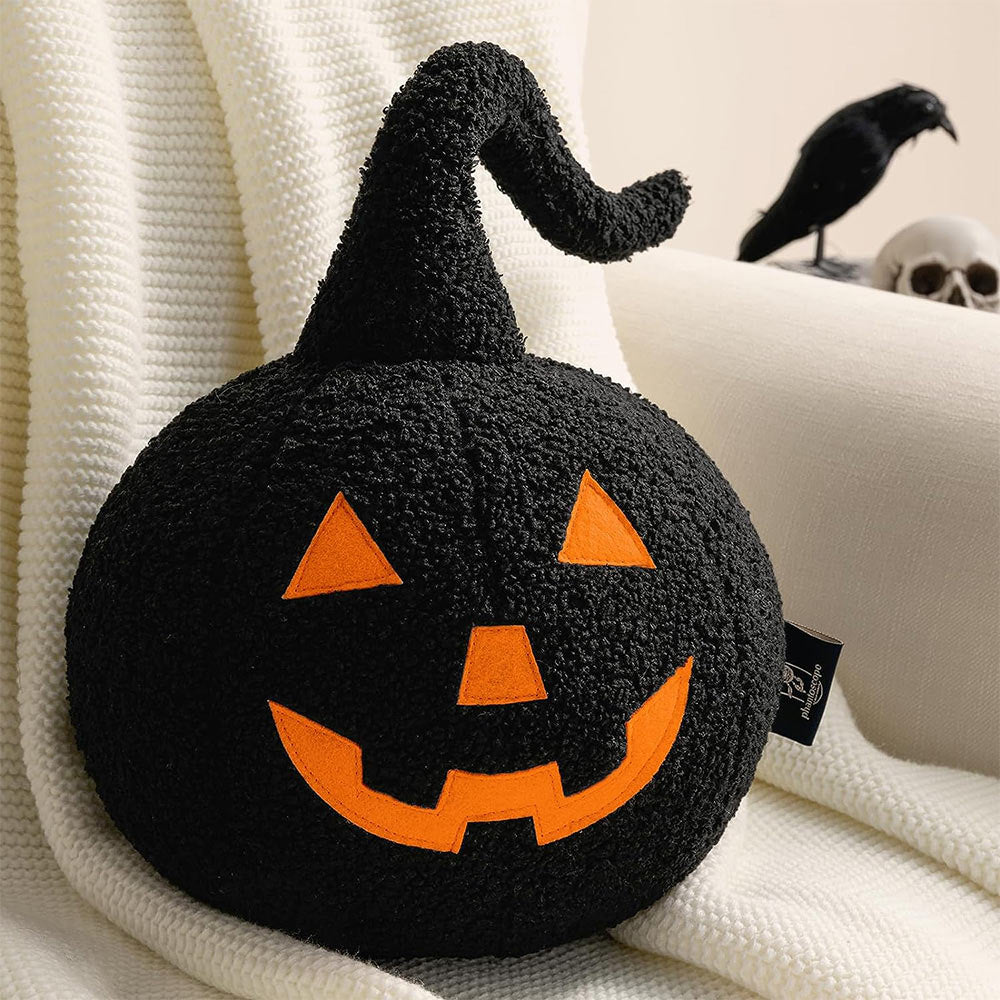 Halloween Pumpkin Shaped Throw Pillow
