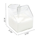 Glass Milk Carton Creamer