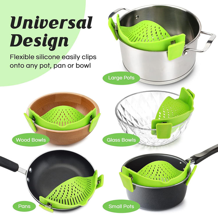 Adjustable Clip on Strainer