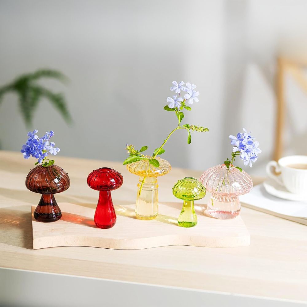Mushroom Flower Vase Set of 5