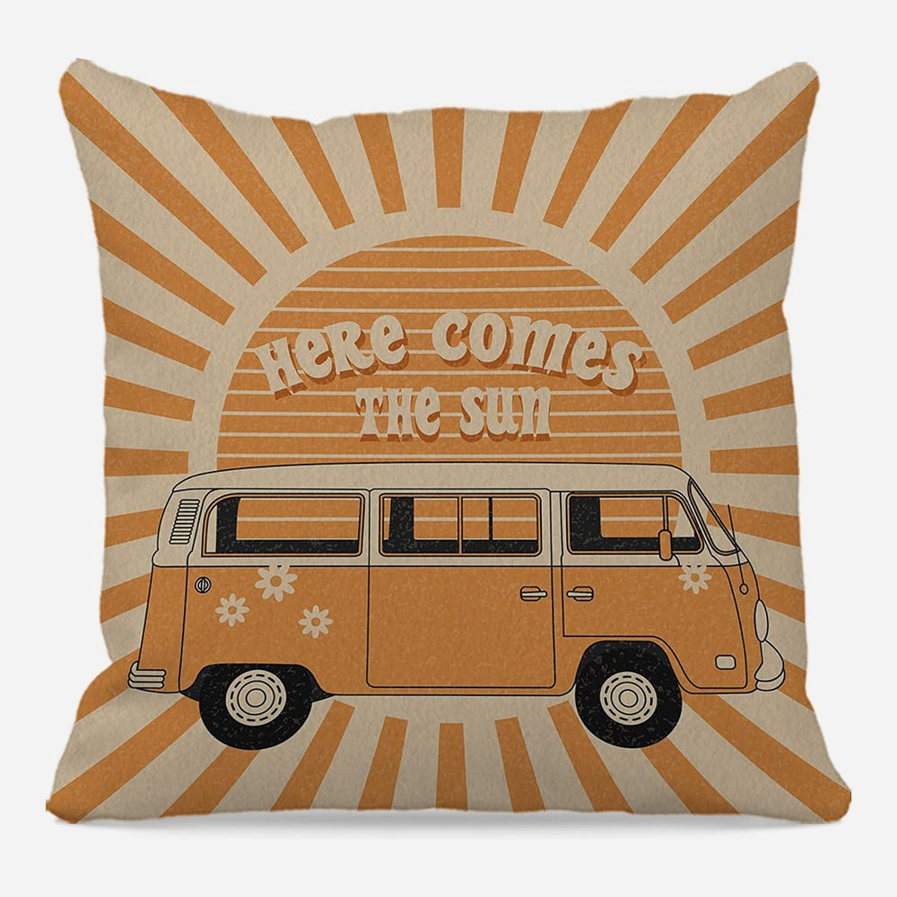 Retro Bus Pillow Cover