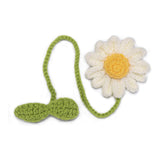 Handmade Knitted Daisy Bookmark