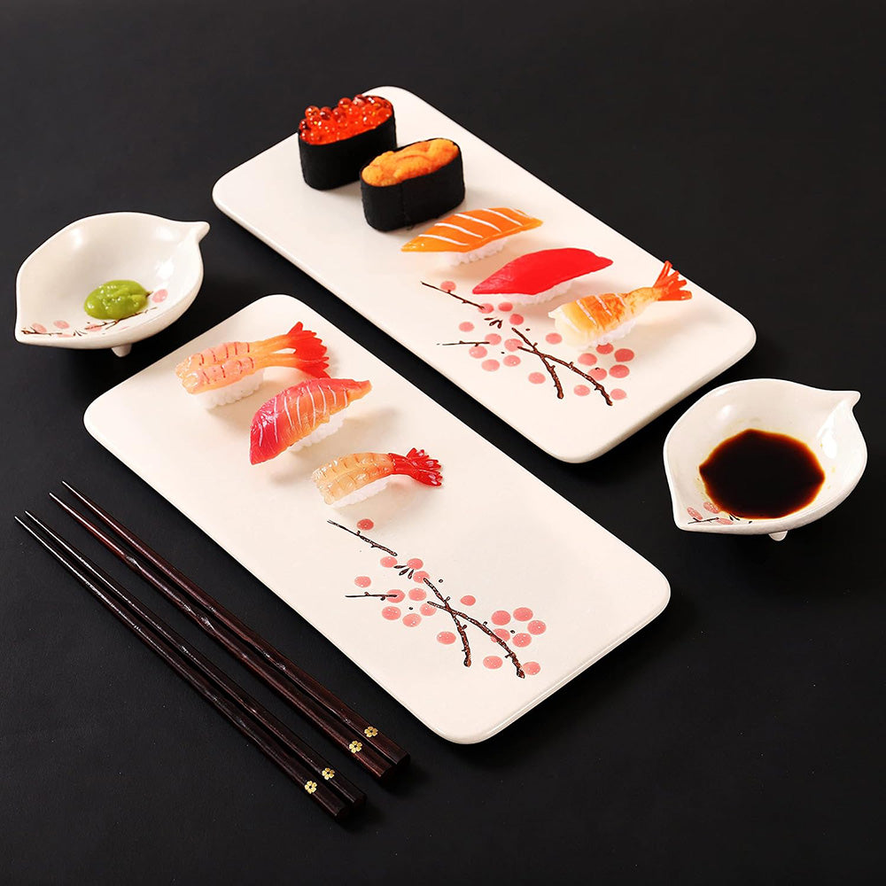 Japanese Sushi Plate Set for 2