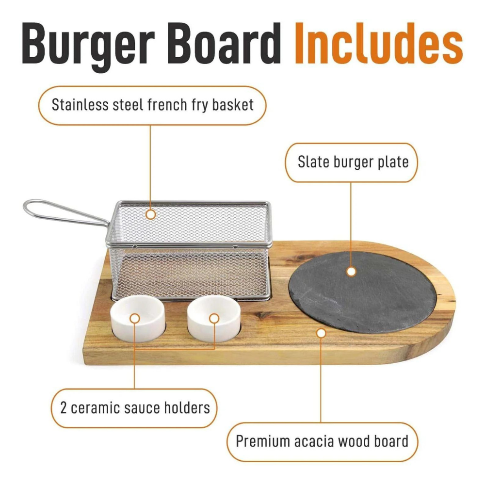 4-IN-1 Burger Serving Set