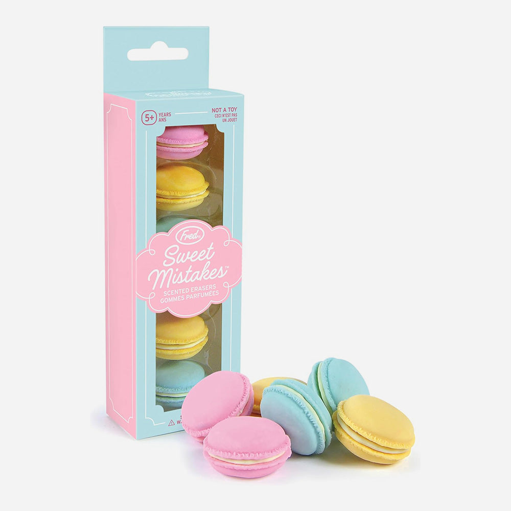 Sweet Mistakes Macaron Erasers