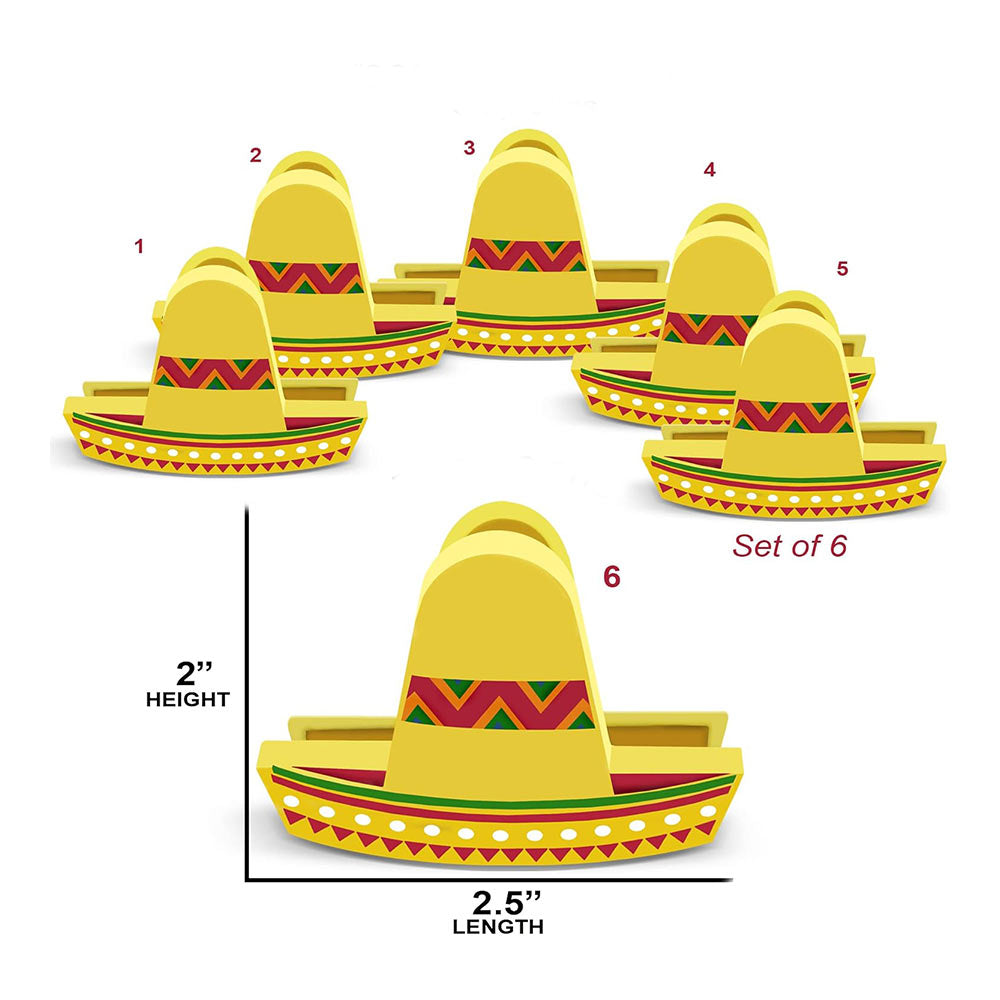 Sombrero Chip Clips Set of 6