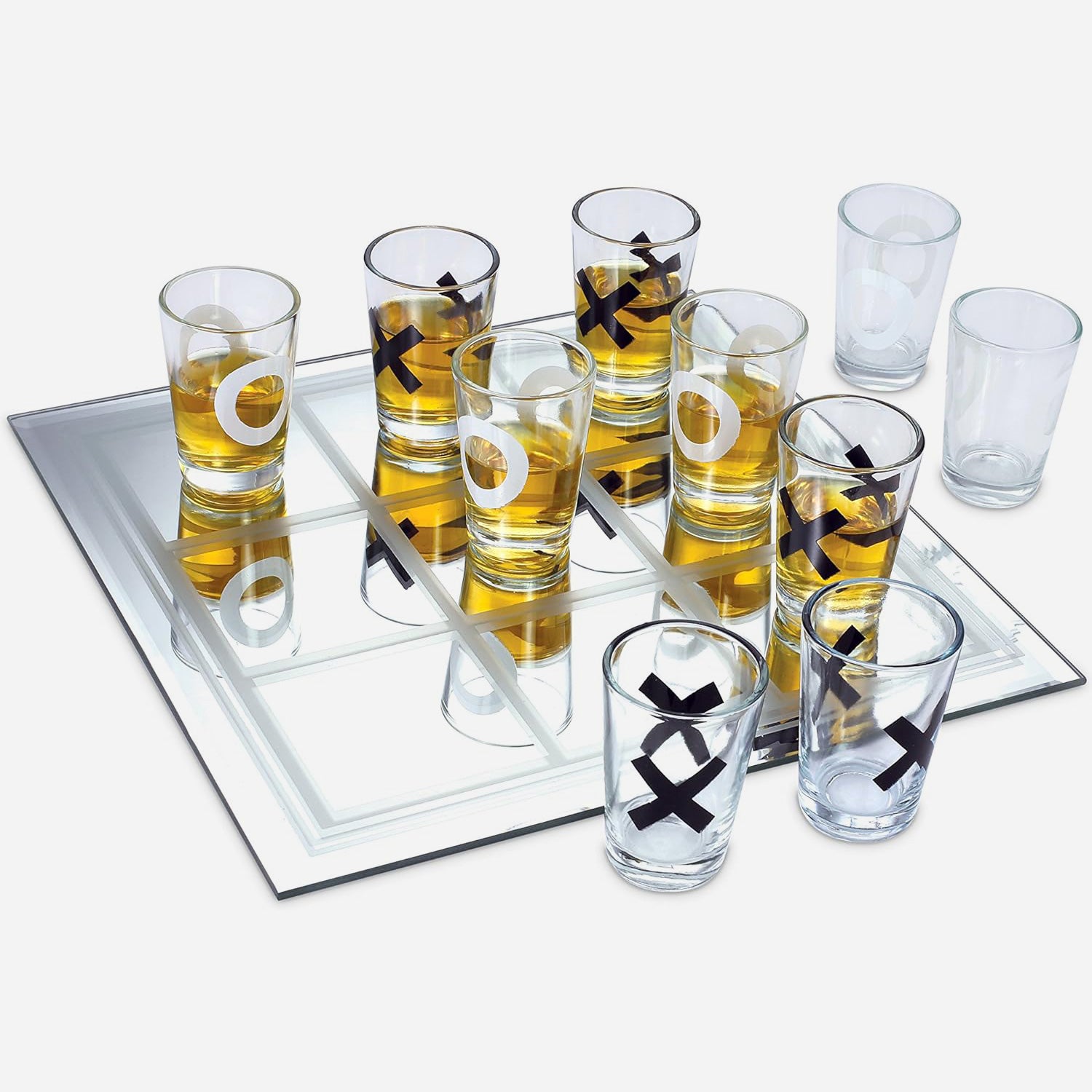 Tic Tac Toe Shot Glass Set