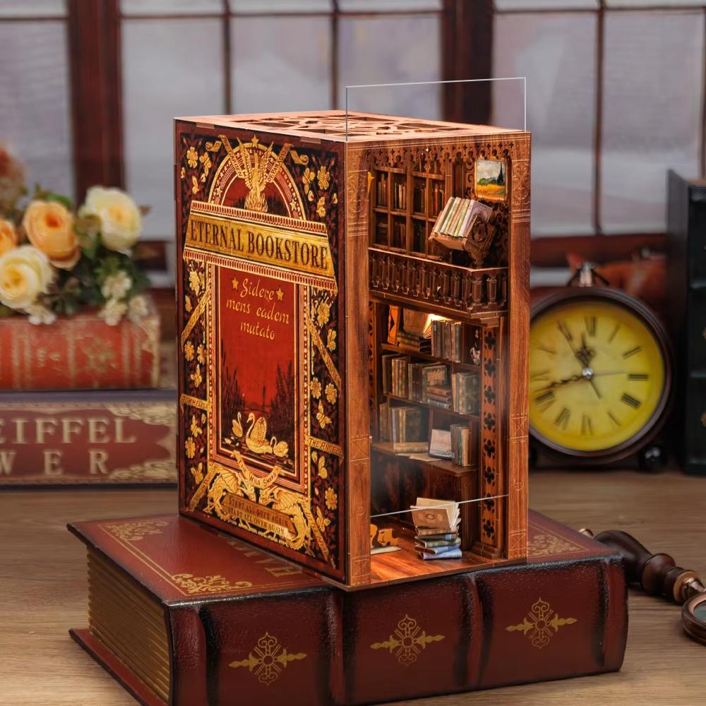 DIY Miniature Book Nook KIT - Eternal Bookstore