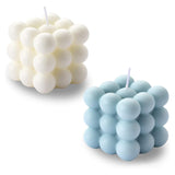 Bubble Cube Candles Set of 2