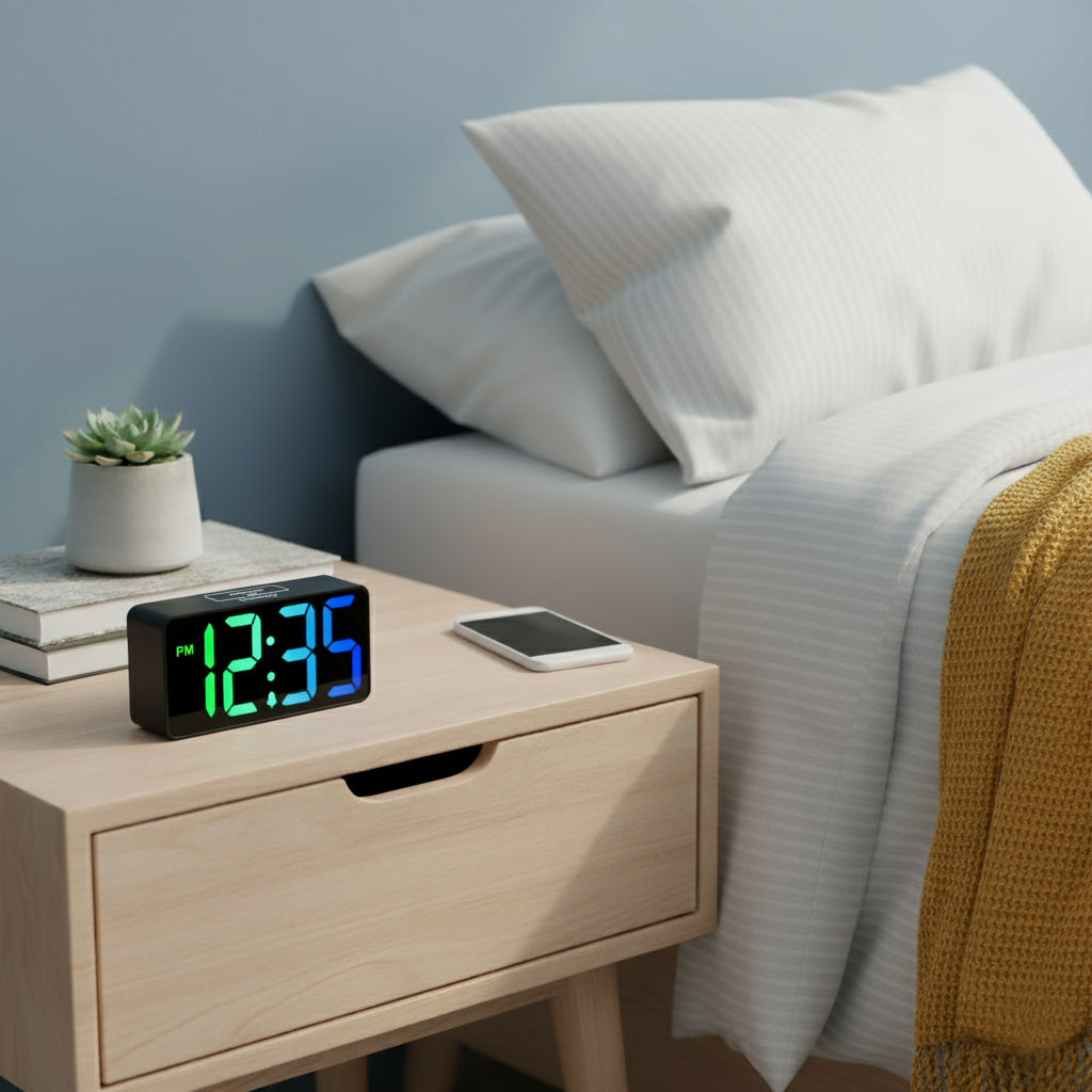 Small Digital RGB Alarm Clock