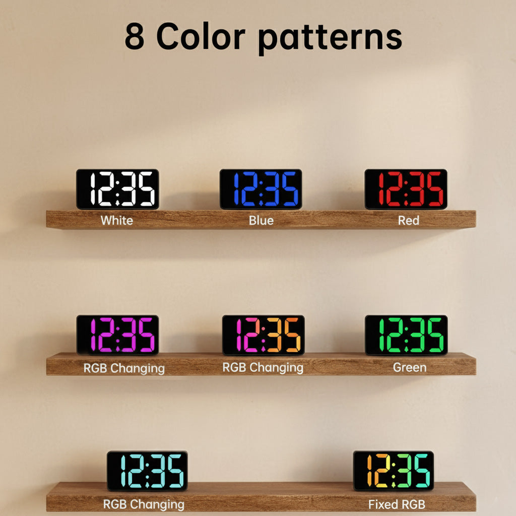 Small Digital RGB Alarm Clock