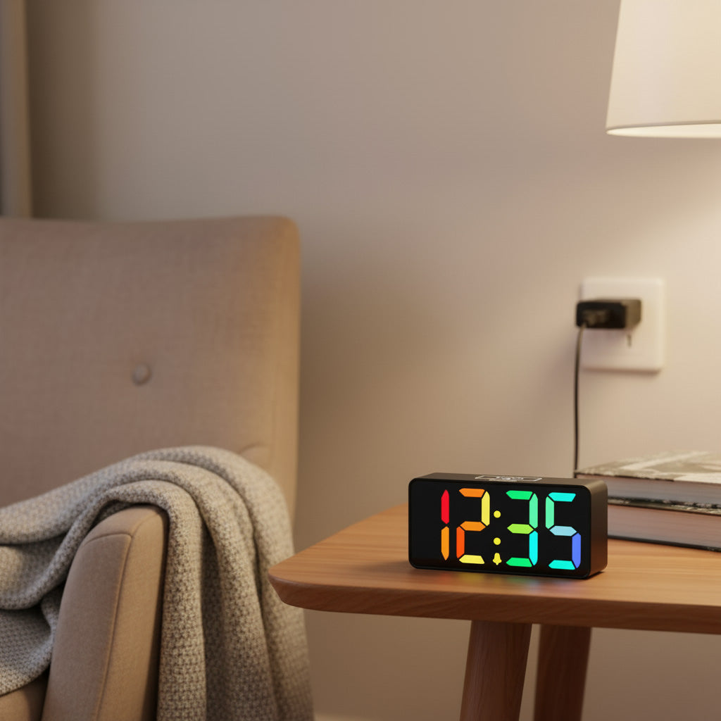 Small Digital RGB Alarm Clock