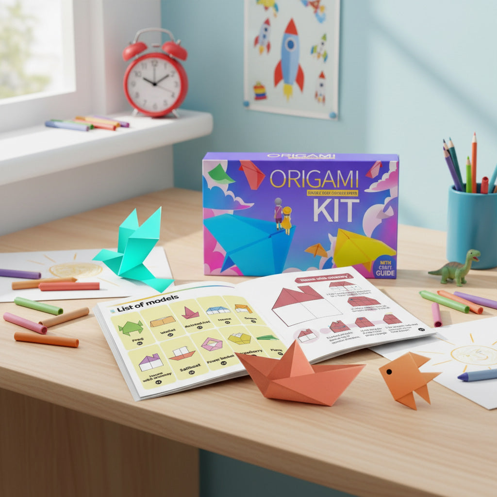 Origami Paper Kit with Guide