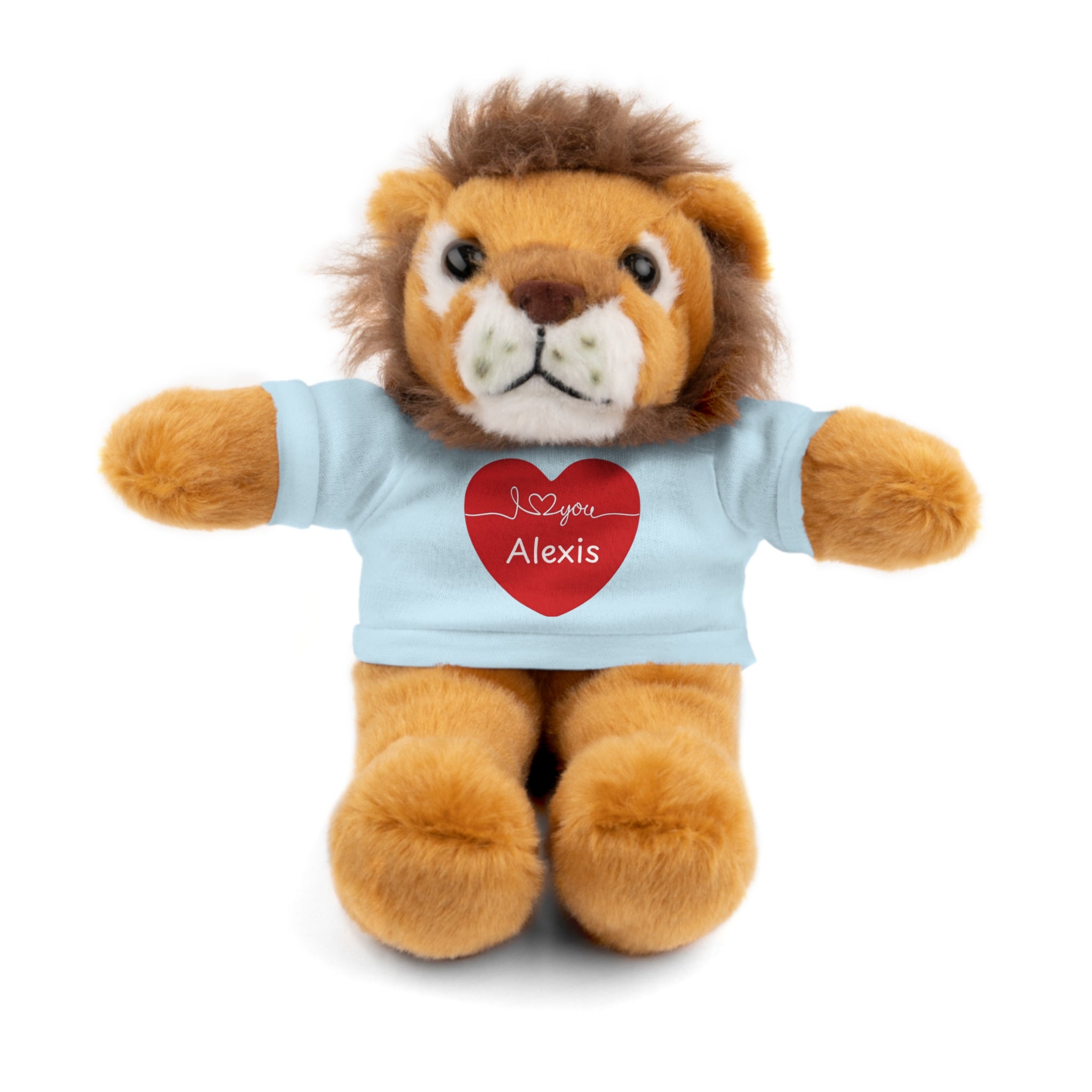 Personalized Heart Plush Animals