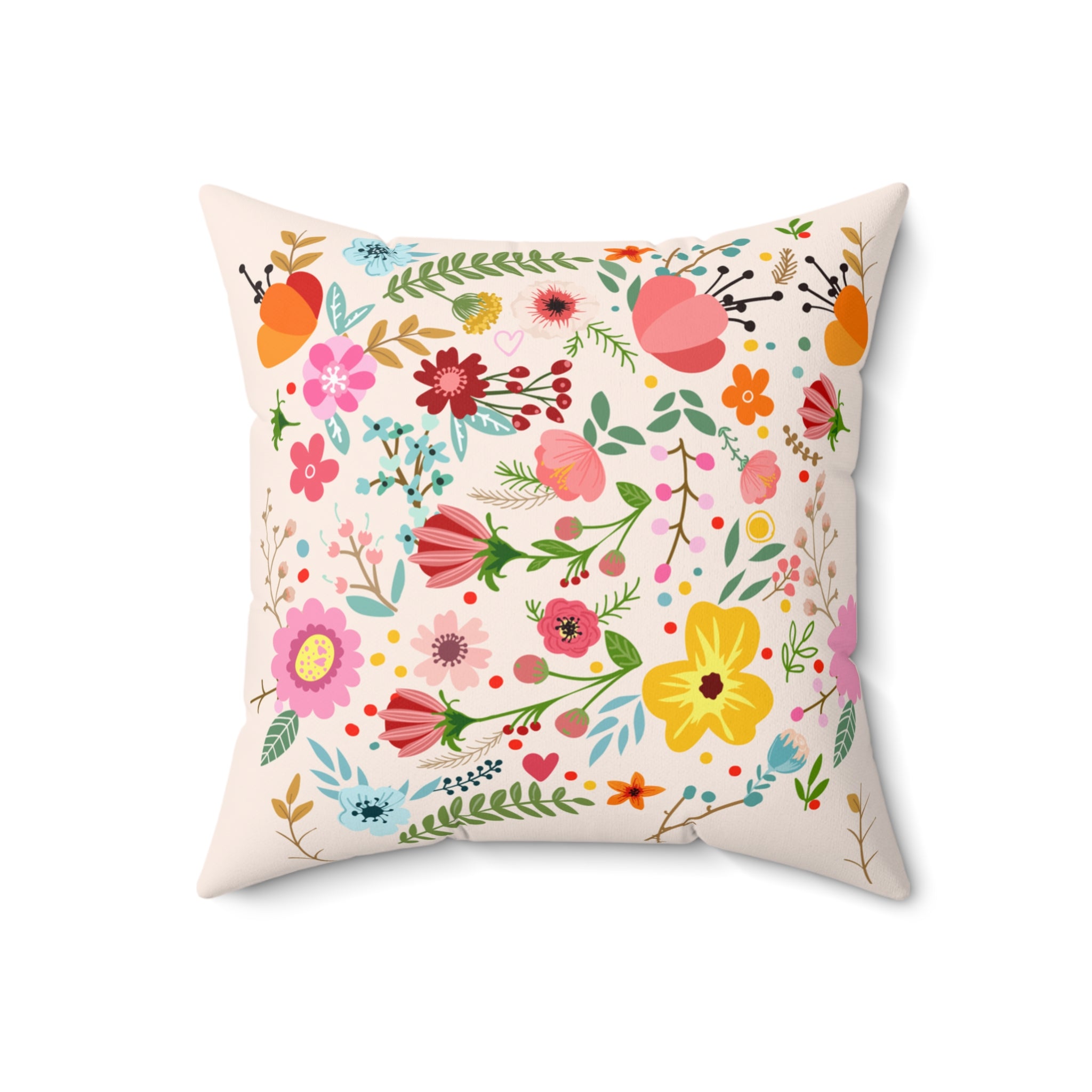 Spring Blossom Square Pillow