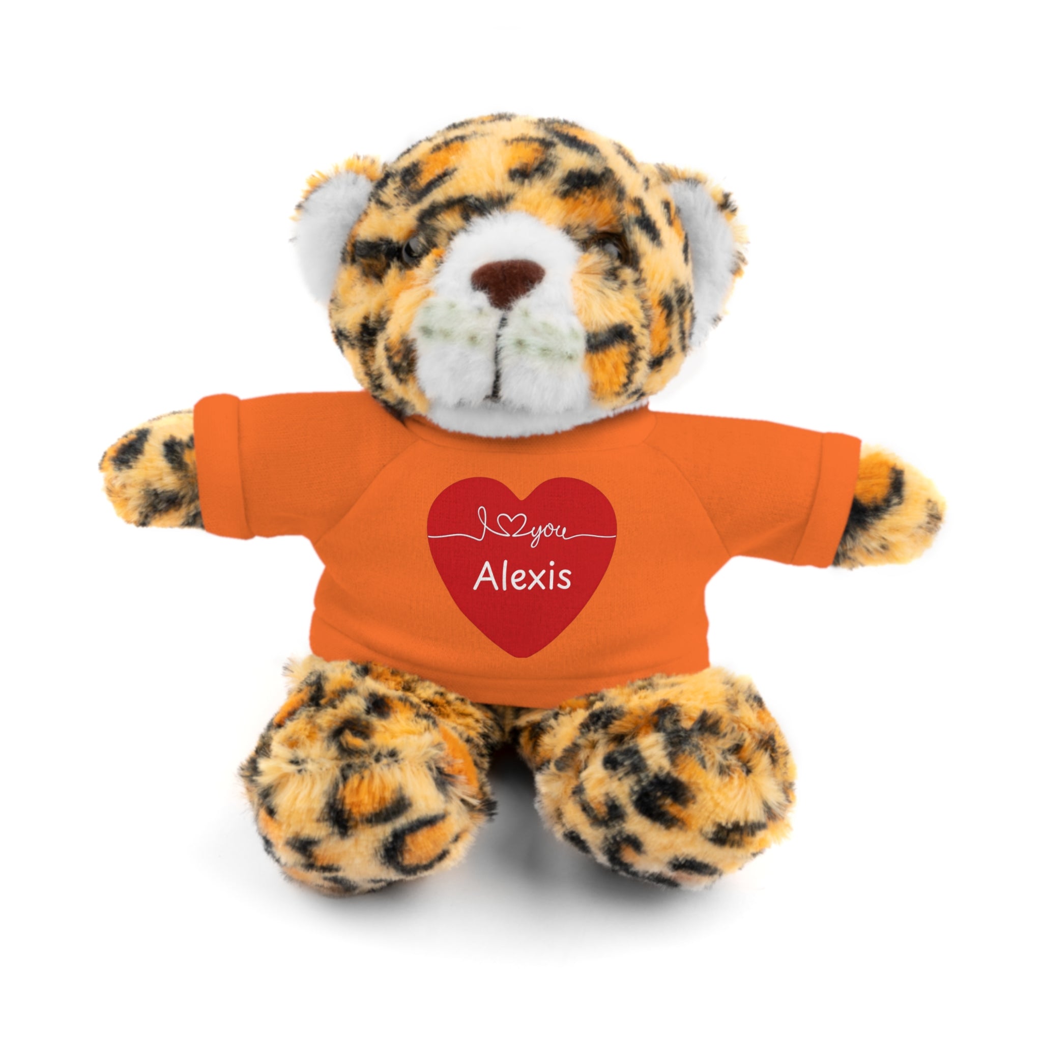 Personalized Heart Plush Animals