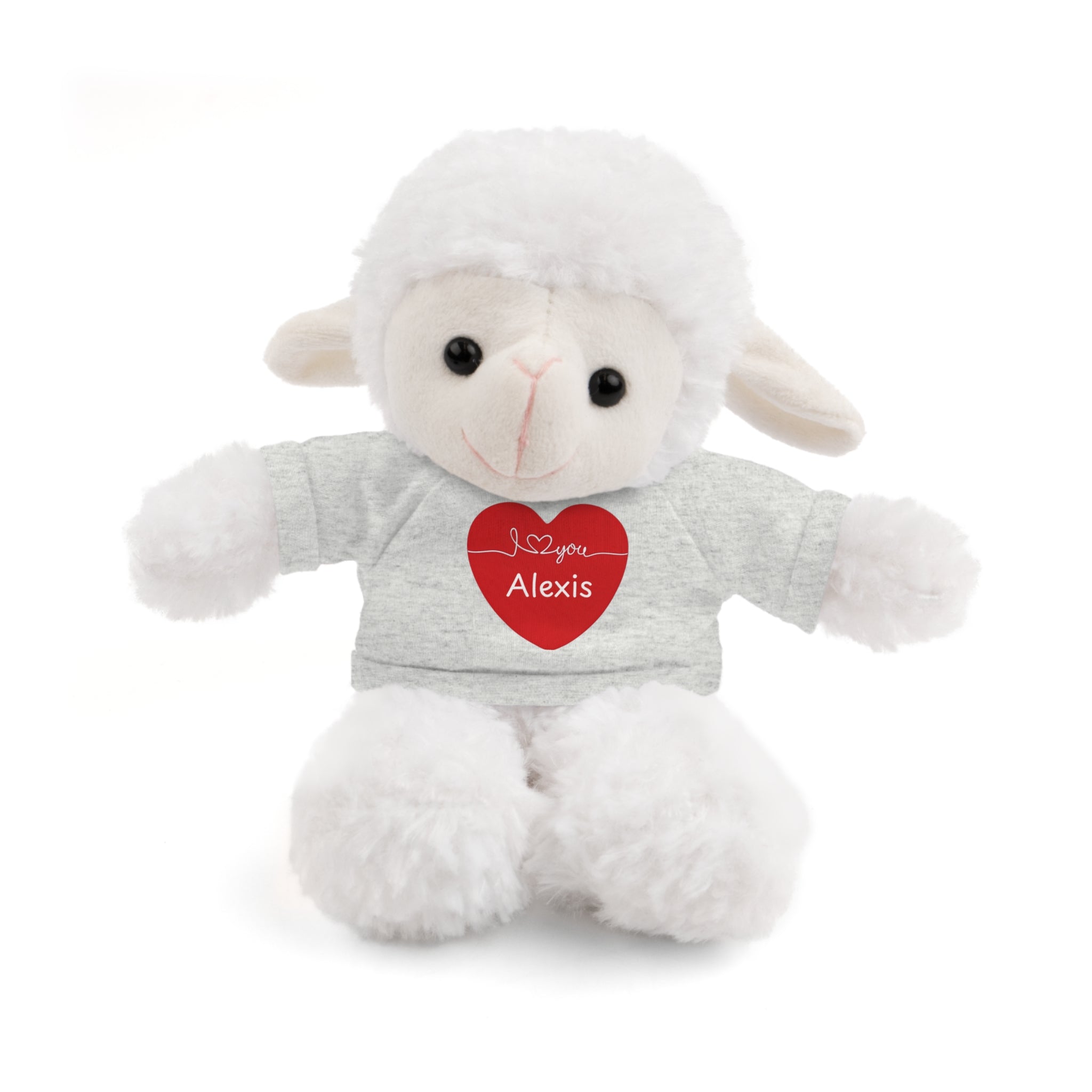 Personalized Heart Plush Animals