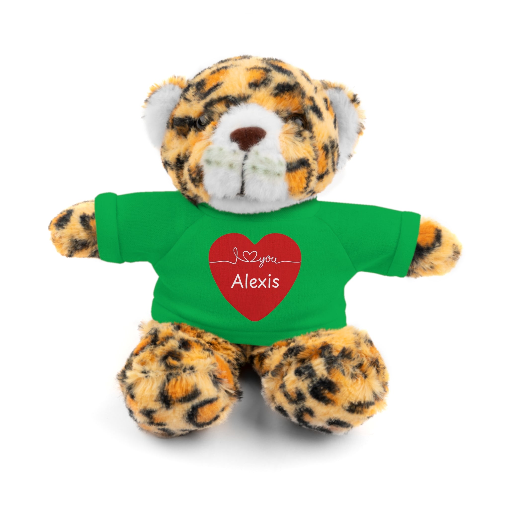Personalized Heart Plush Animals