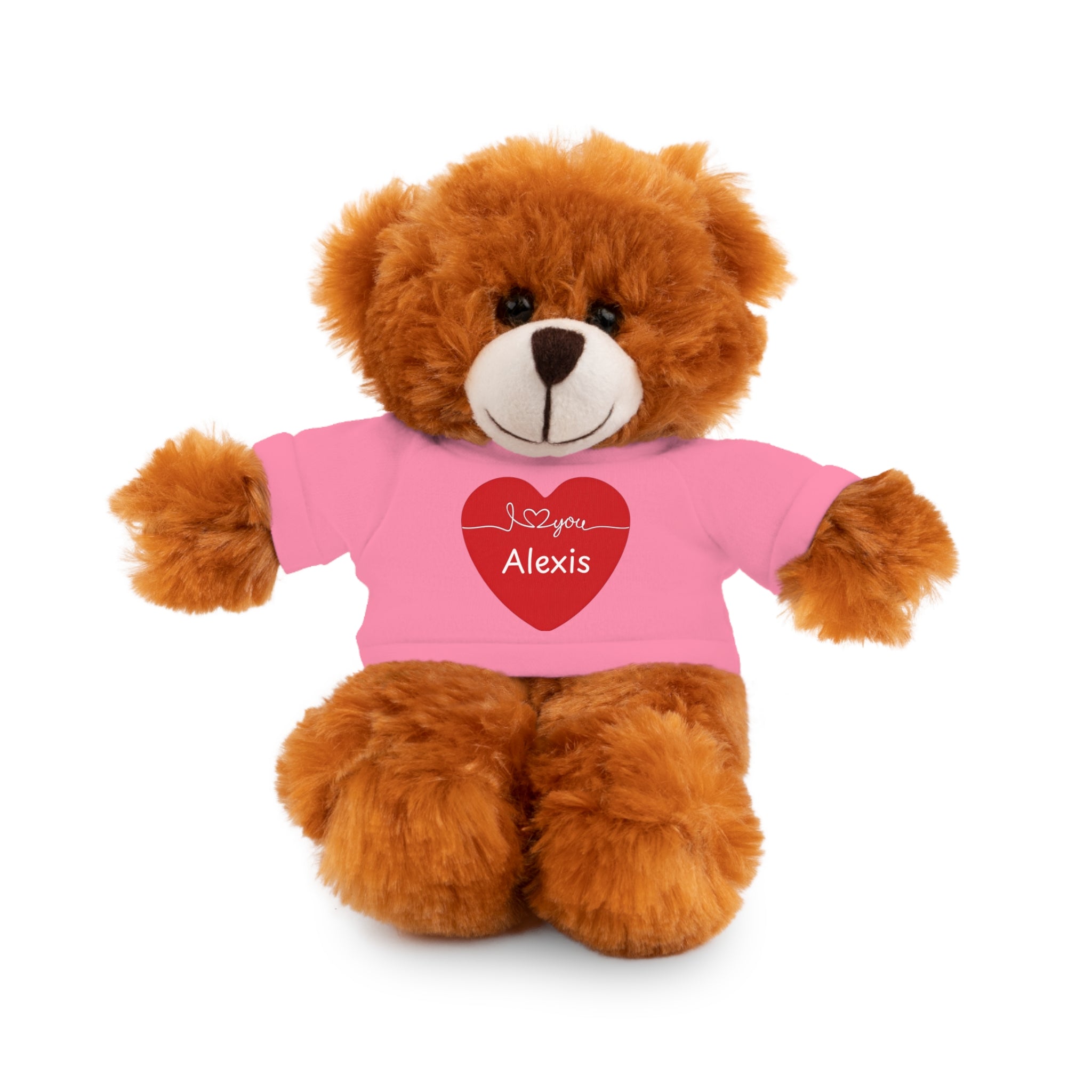 Personalized Heart Plush Animals