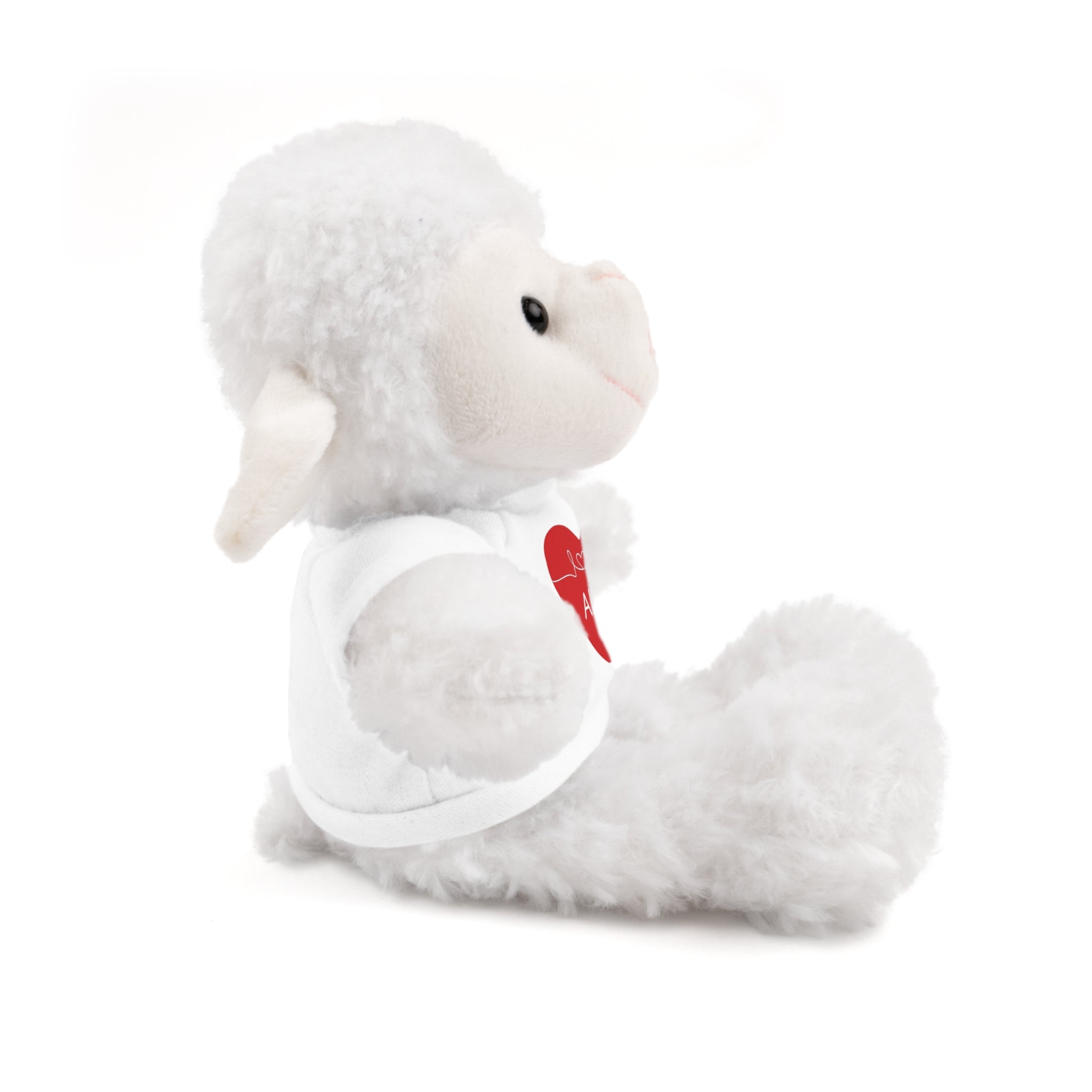 Personalized Heart Plush Animals