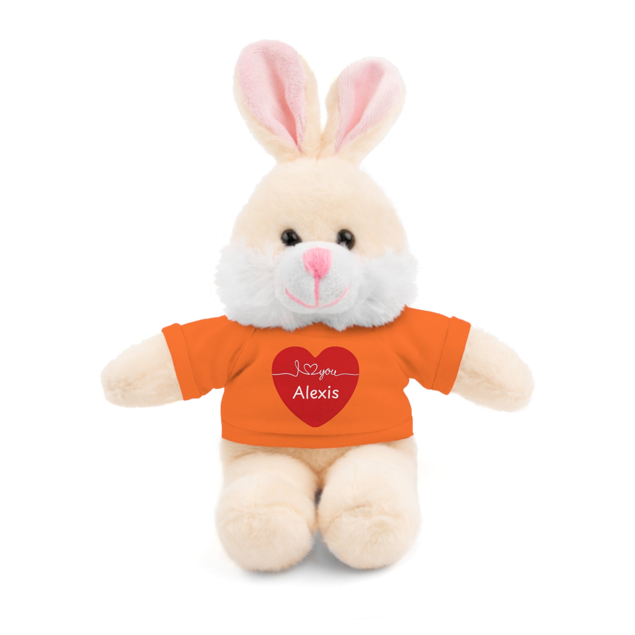 Personalized Heart Plush Animals