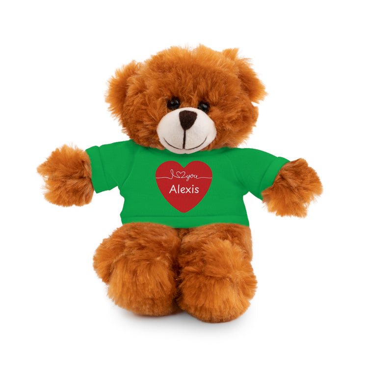 Personalized Heart Plush Animals