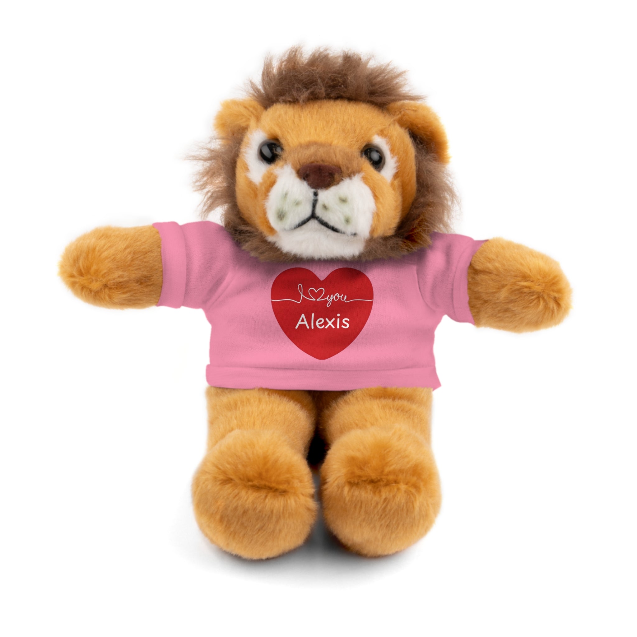 Personalized Heart Plush Animals