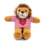 Personalized Heart Plush Animals