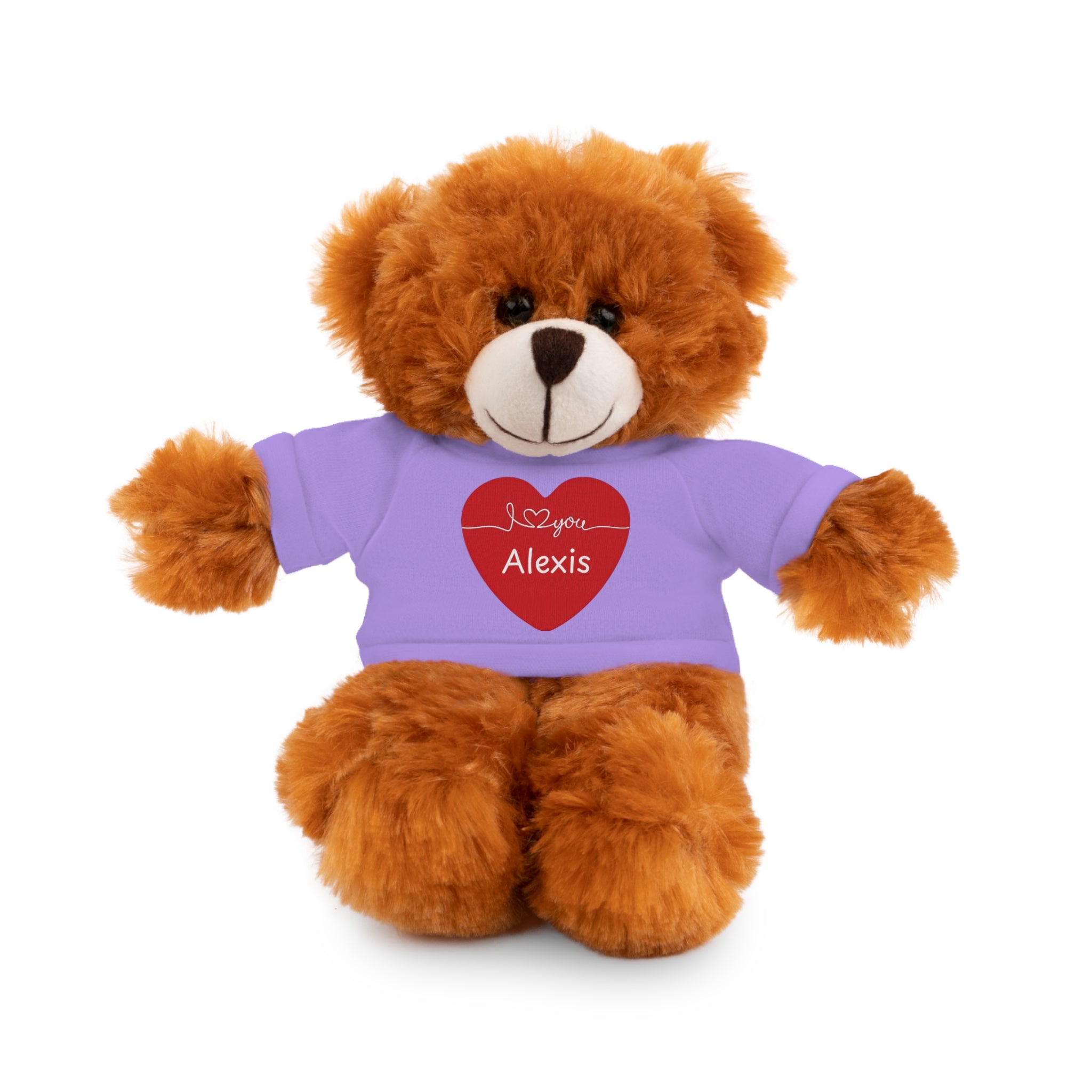 Personalized Heart Plush Animals