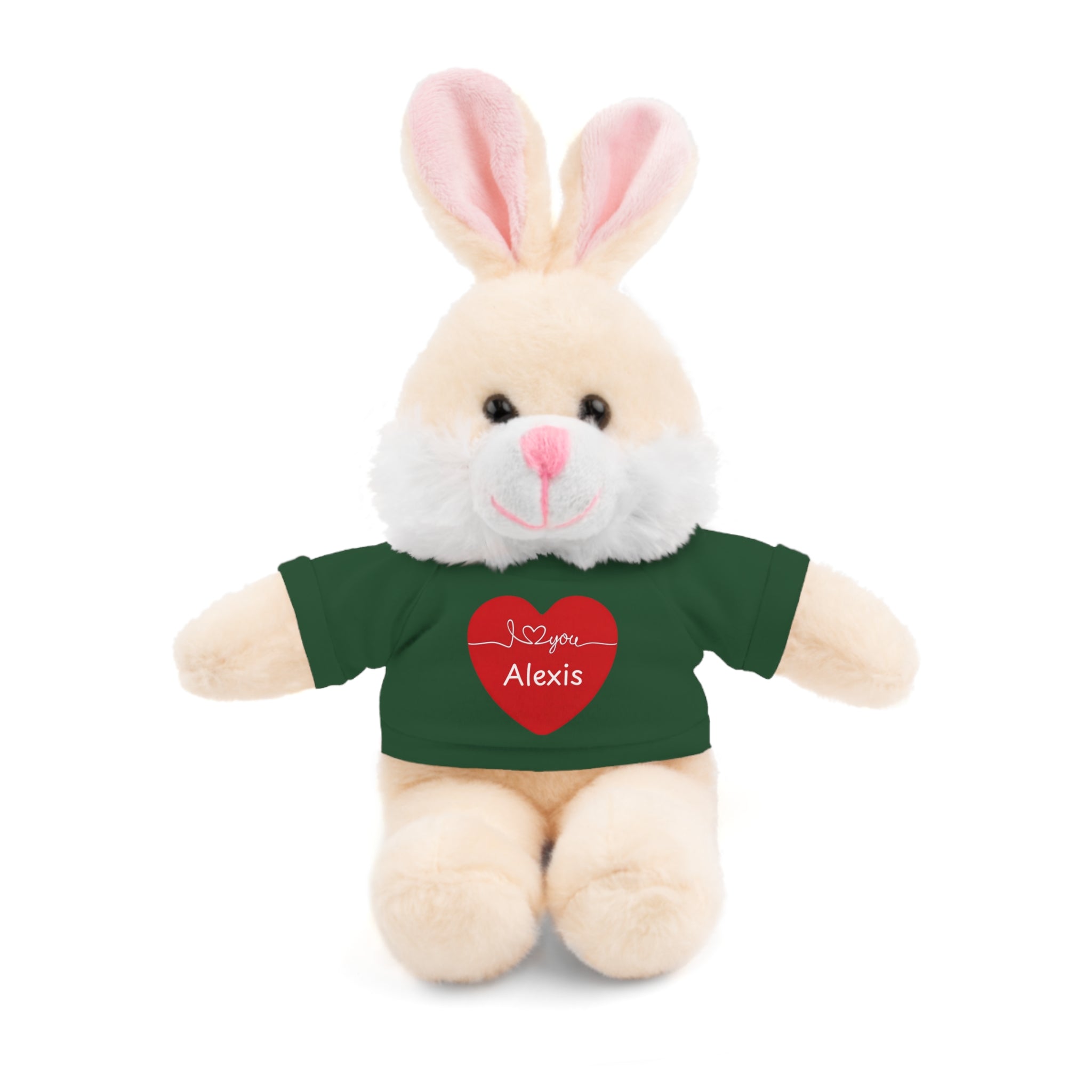 Personalized Heart Plush Animals