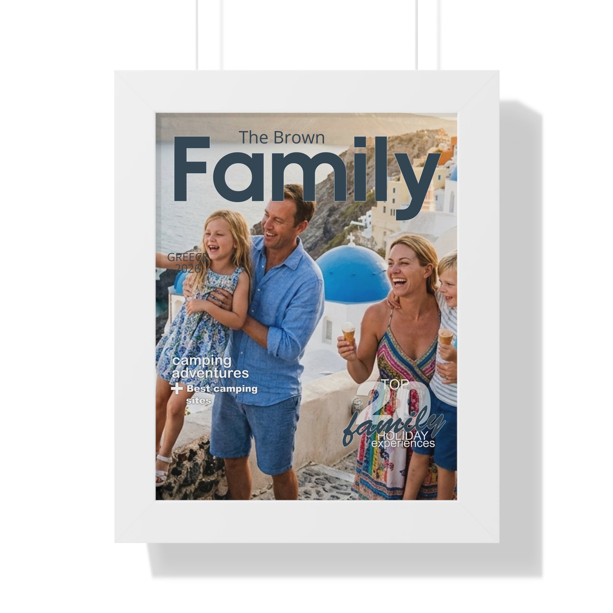Family Holiday Personalized Magazine Cover