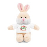 Merry Christmas Personalized Stuffed Animals with Tee