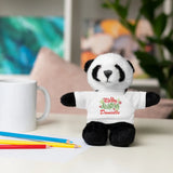 Merry Christmas Personalized Stuffed Animals with Tee