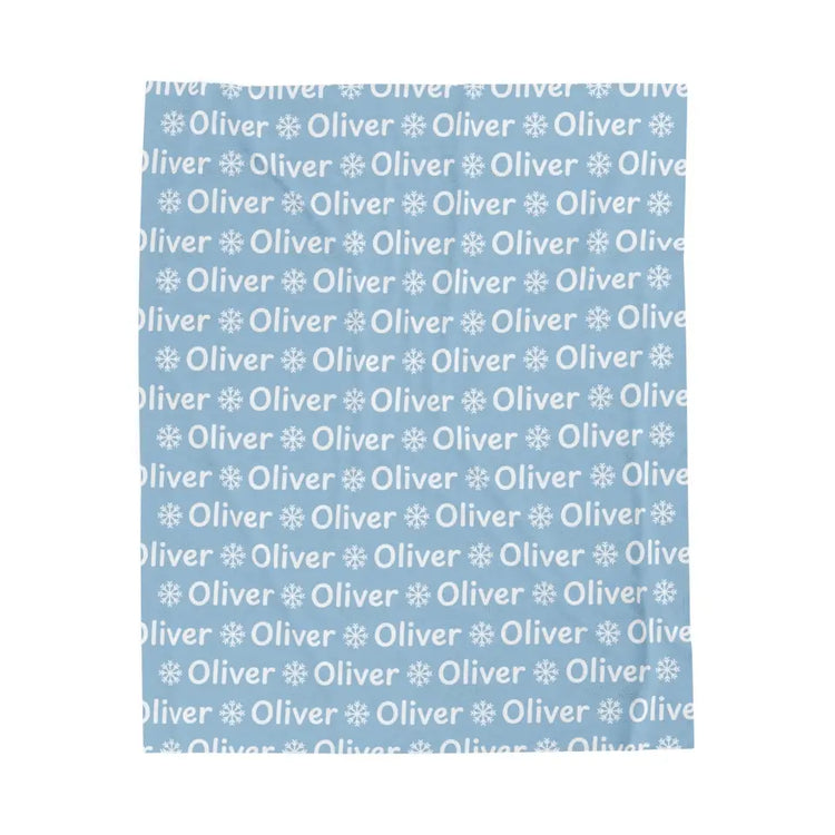 Personalized Velveteen Plush Blanket