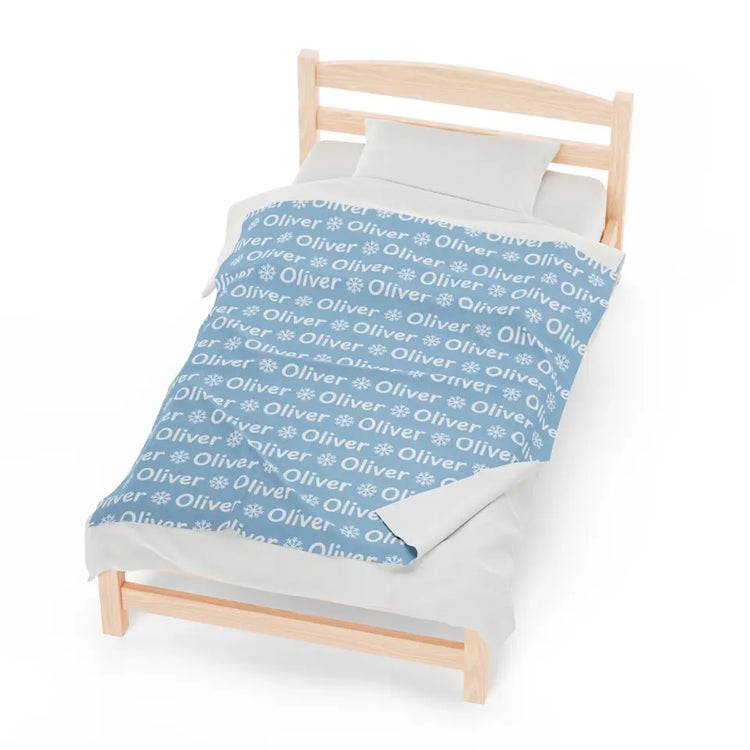 Personalized Velveteen Plush Blanket