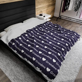 Personalized Velveteen Plush Blanket