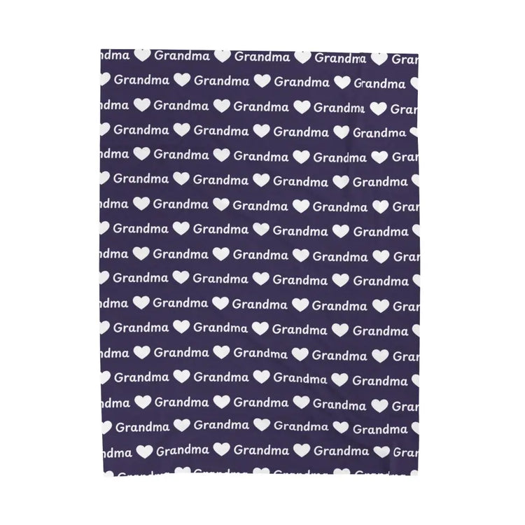 Personalized Velveteen Plush Blanket