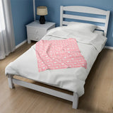 Personalized Velveteen Plush Blanket