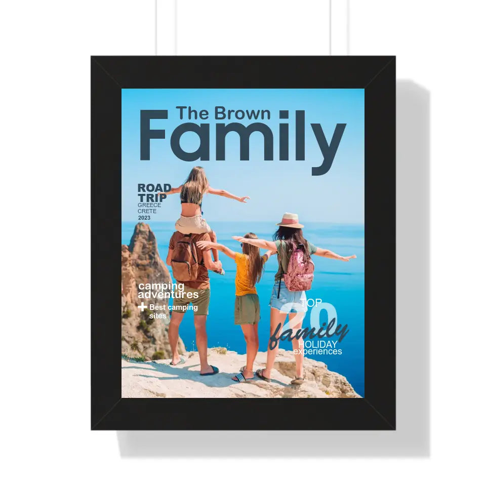 Family Holiday Personalized Magazine Cover