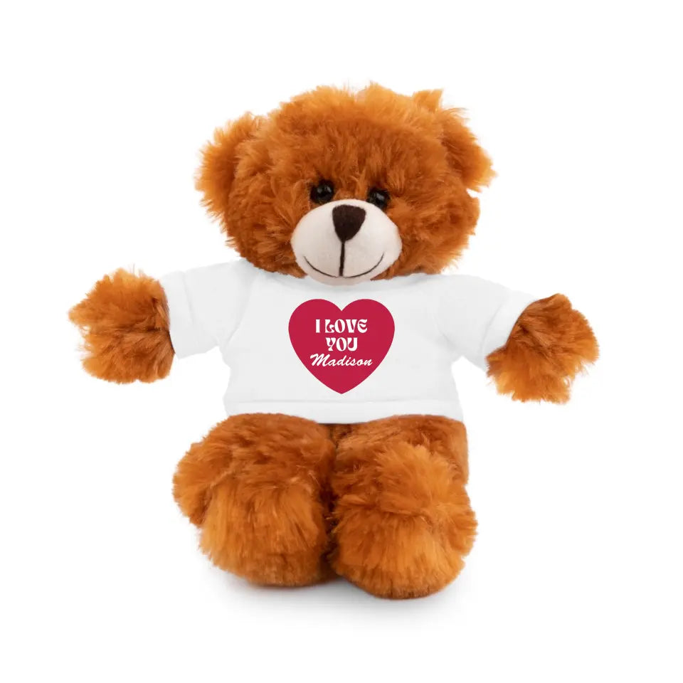 Personalized I Love You Teddy Bear