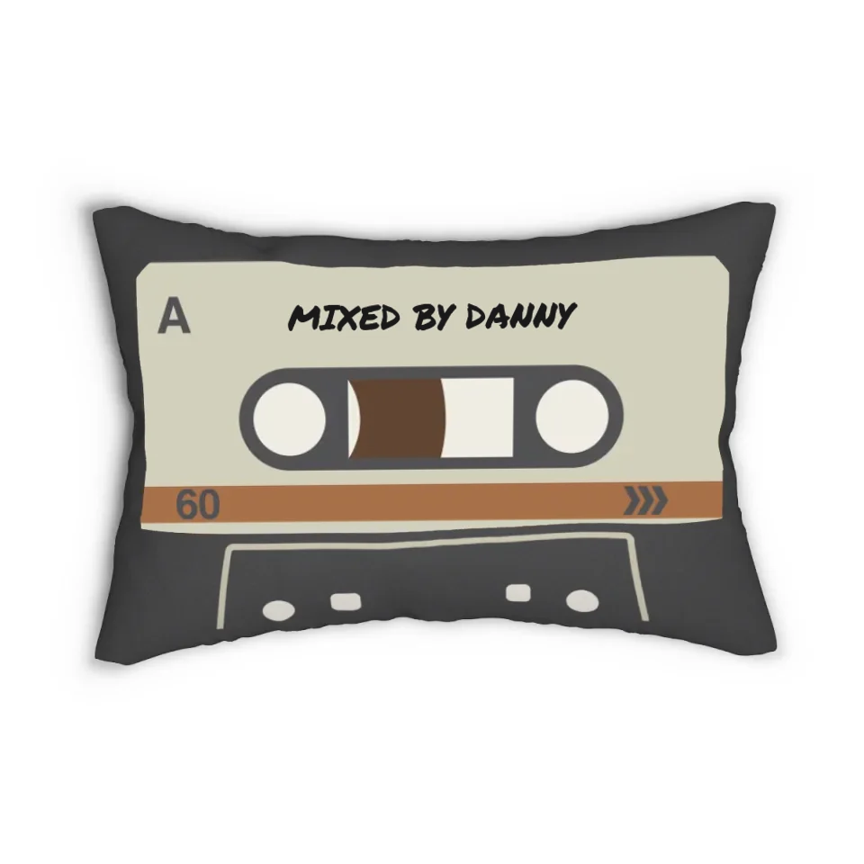 Personalized Cassette Tape Pillow