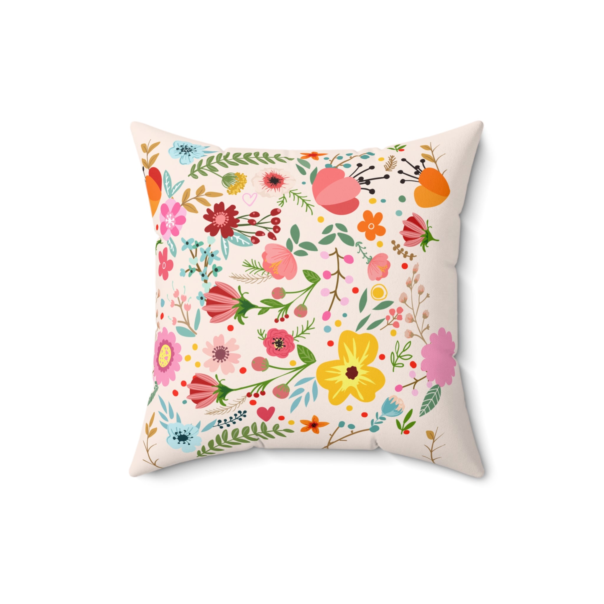 Spring Blossom Square Pillow