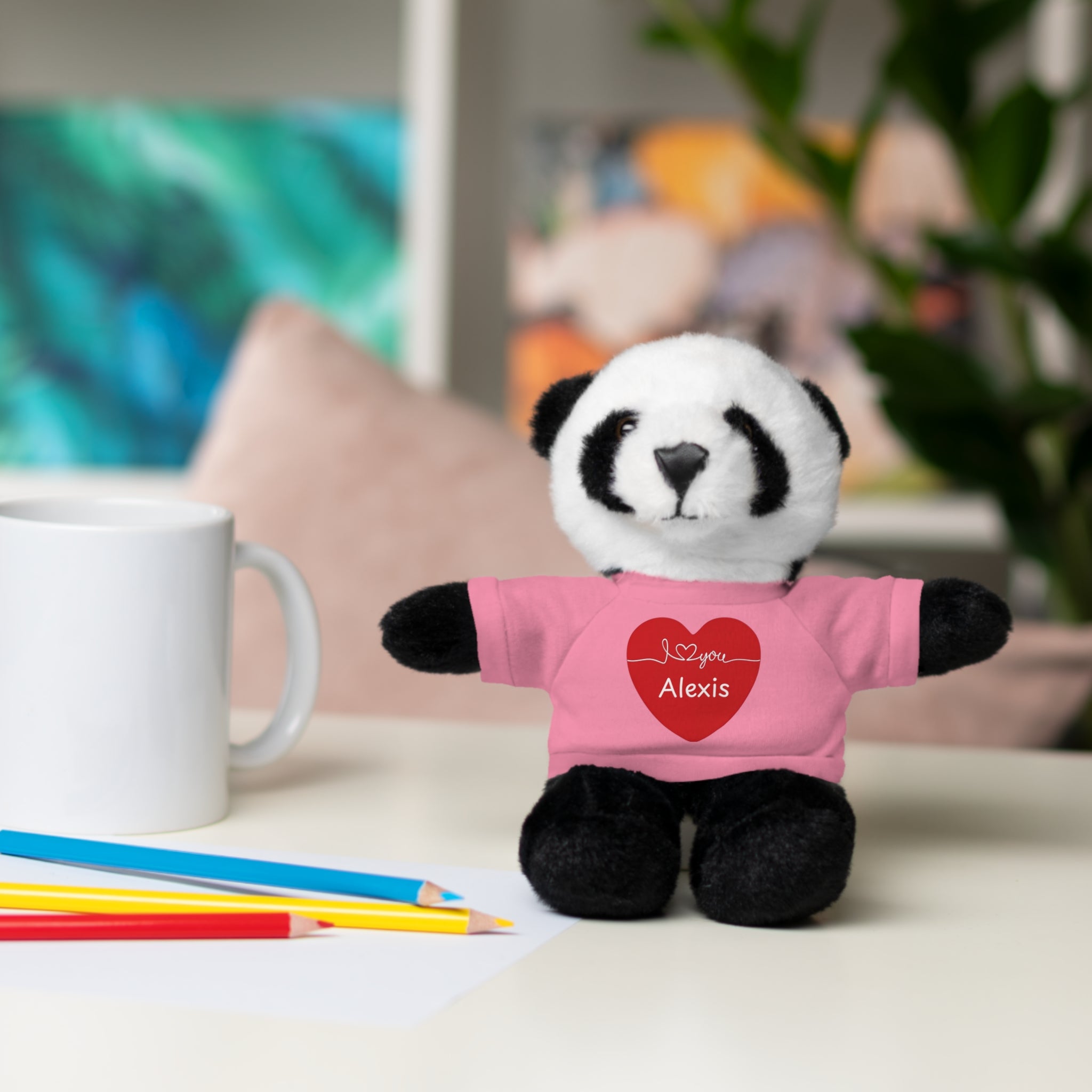 Personalized Heart Plush Animals
