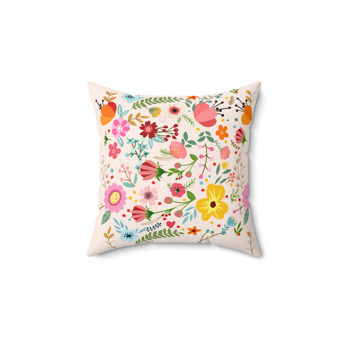 Spring Blossom Square Pillow