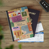 Passport Cover Wallet Vintage Travel Tickets