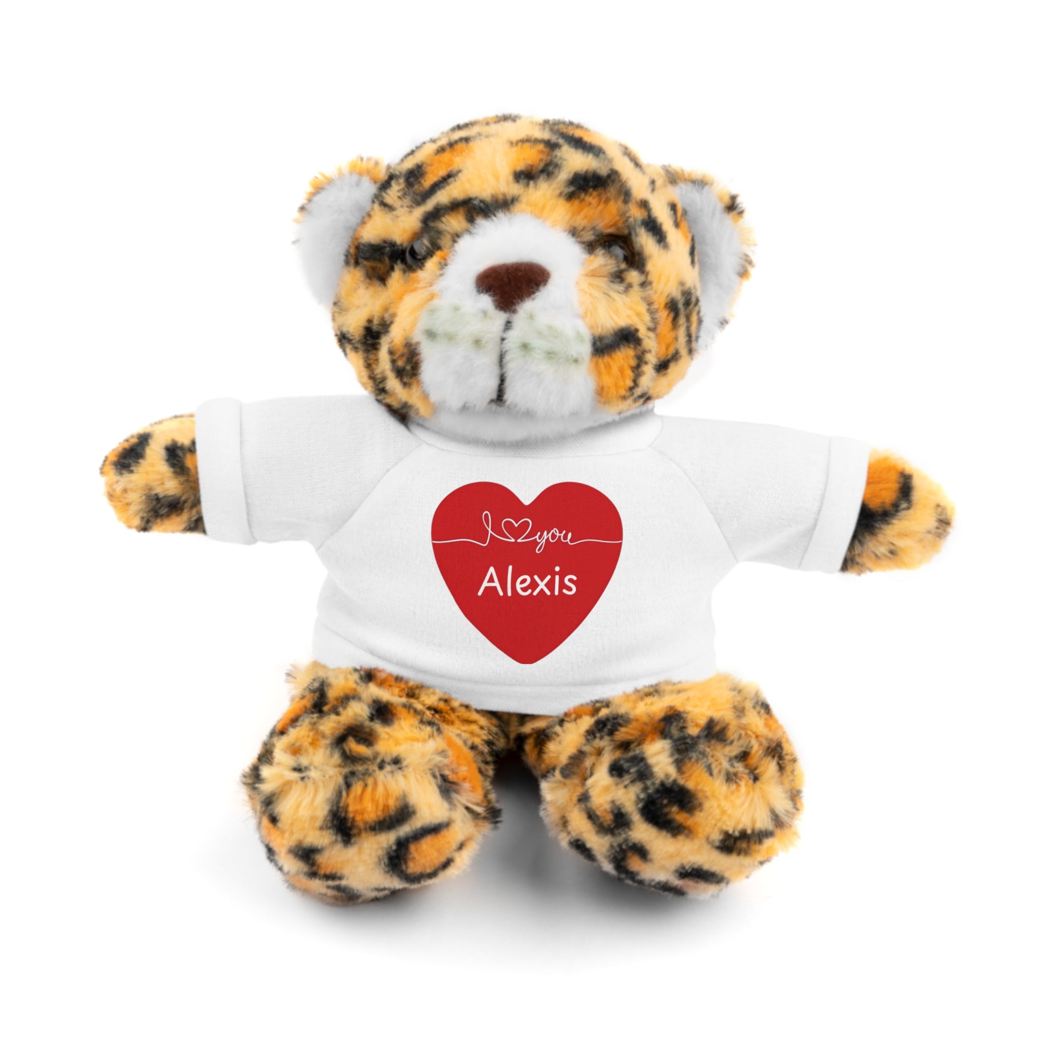 Personalized Heart Plush Animals
